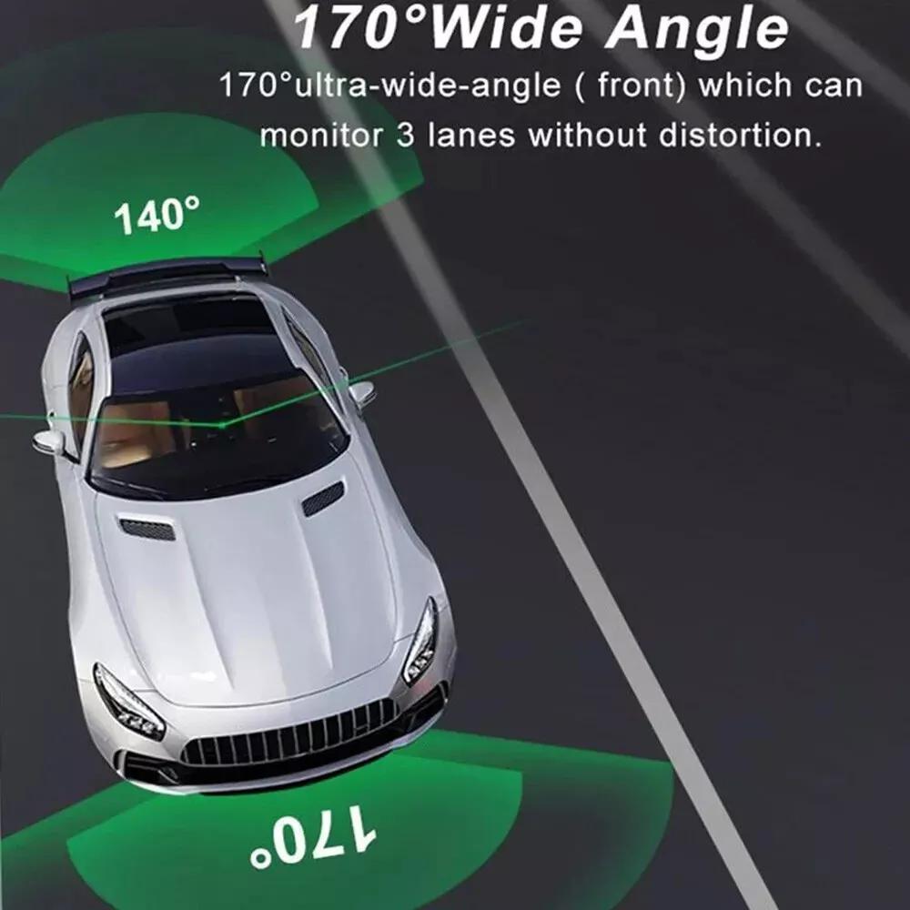 4,3-дюймовый автомобильный видеорегистратор с зеркалом заднего вида, видеорегистратор с передним и задним одинарным и двойным объективом, циклическая запись, камера 1080p с реверсом