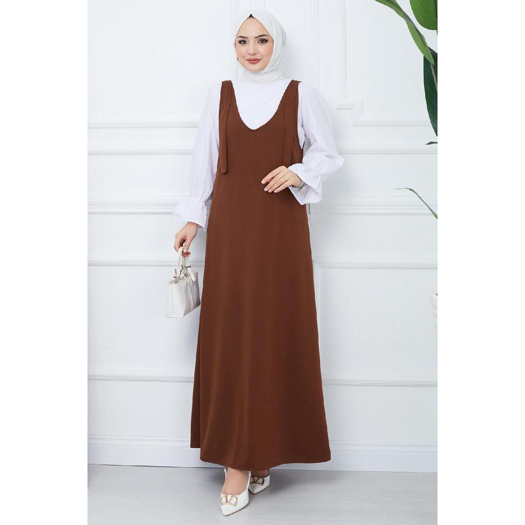 Вязаное платье без рукавов Nehir, черное Hm2389