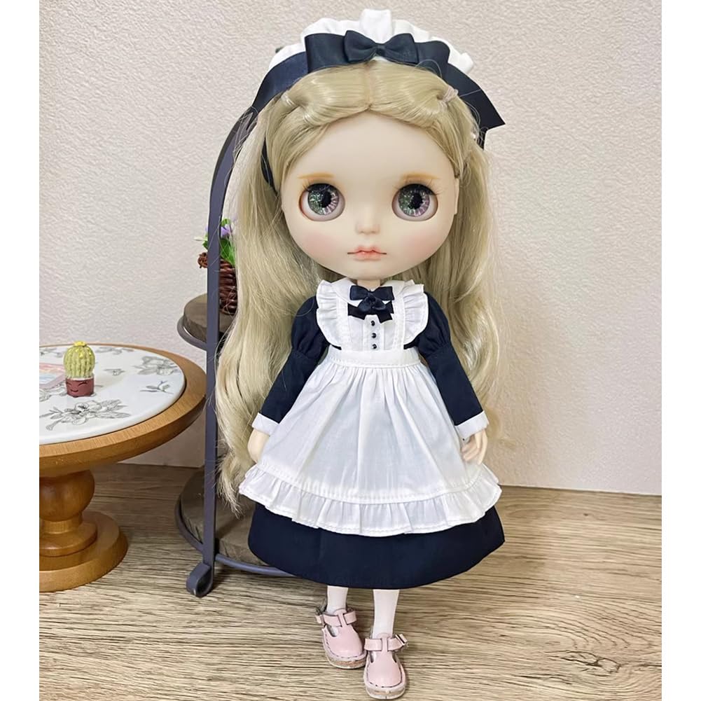 Rakulifey Одежда для Блайз Нео Блайз Комплект костюма Цельное платье горничной Платье Одежда Обитсу 24 Набор из 4 предметов