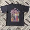 Летняя мужская хлопковая винтажная футболка The Strokes Уличный стиль Оверсайз Свободная и дышащая Подходит для повседневной носки