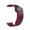 22mm 20mm Breathable Silicone Strap for Samsung Galaxy Watch 3 /4/ 5 /6 /S3 with Active Magnetic Strap for Huawei GT3/4 /Amazfit