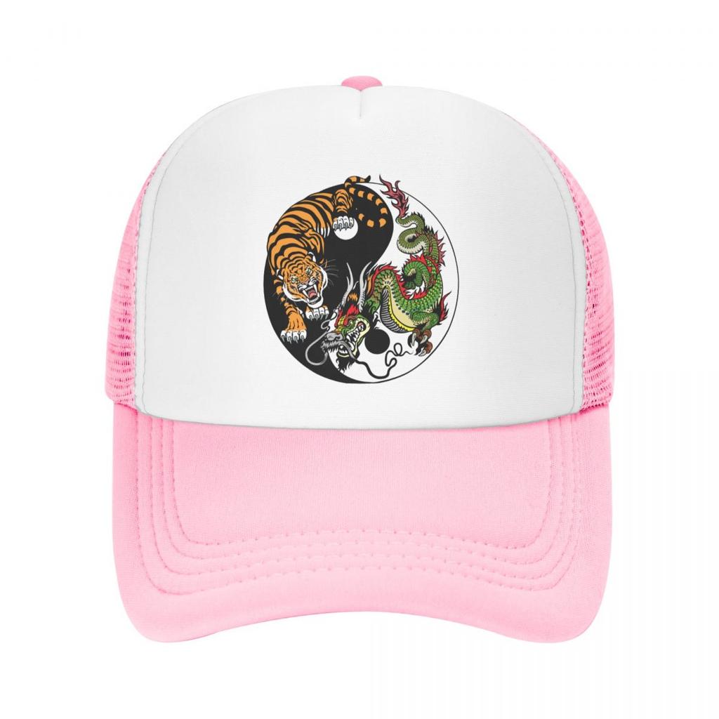 Бейсбольная кепка с символом панк-дракона и тигра, WoUnisex, унисекс, дышащая шляпа дальнобойщика, спортивные шляпы Snapback, летние кепки