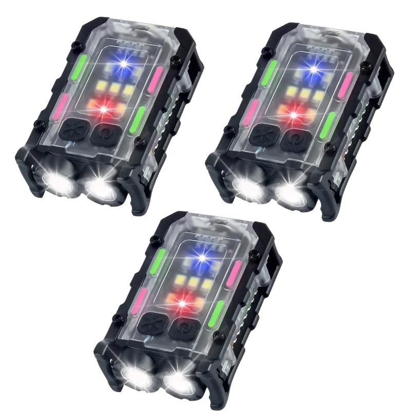 Яркий EDC фонарик Портативный мини светодиодный фонарь Инструменты для кемпинга и пеших прогулок на открытом воздухе Перезаряжаемый через USB Фонарь для бега, аварийный, для пеших прогулок