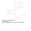 Набор для демонстрации кексов и десертов для десертного стола, 3 шт./набор, легкая сборка, универсальный дизайн, прозрачная подставка для десертов, выпечки, еды, угощений, многоярусная, тарелка для печенья и десертов