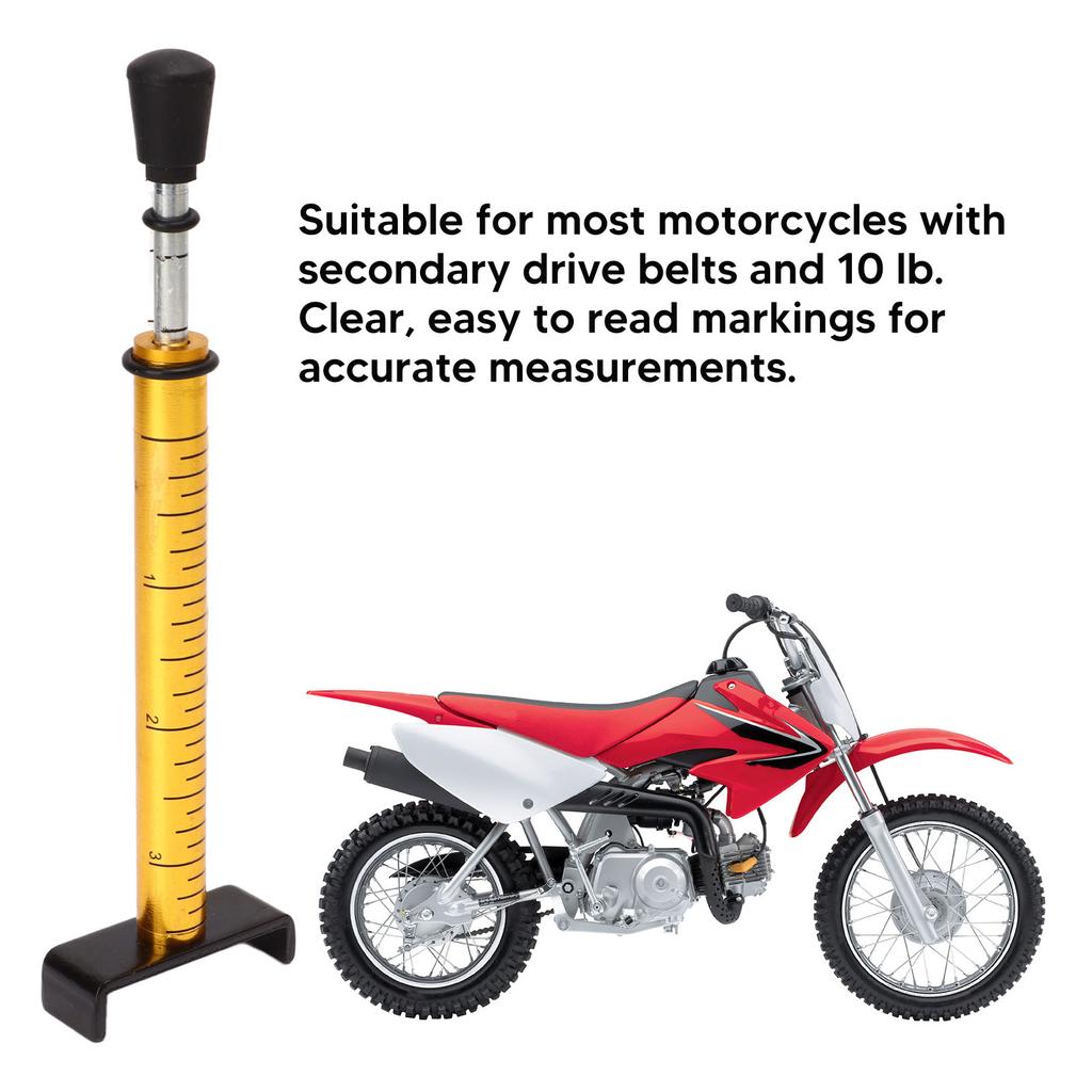 Belt Tension Gauge Alloy High Accuracy L Shape Pad Motorcycle Chain Tension Gauge 10Lb Weight  for Vehicle