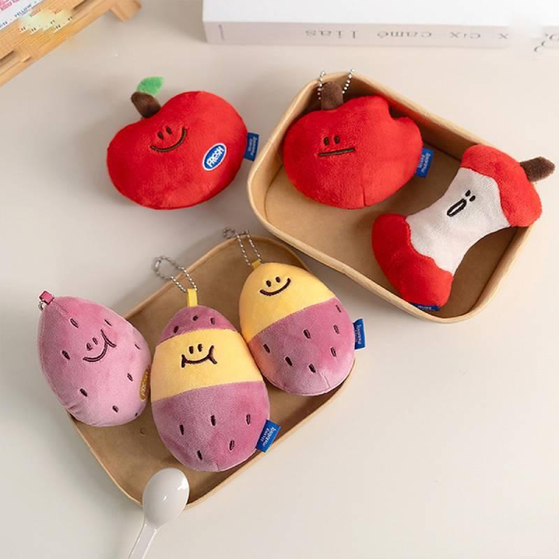 Adorable Second Morning Sweet Potato Apple Plush Keychain Cute Hanging Ornament