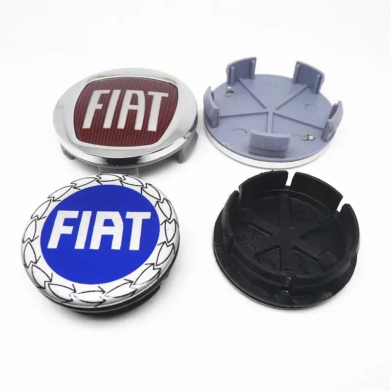 4pcs 50mm 60mm For Fiat 500 Car Wheel Center Hub Original Rim Cap Cover Emblem Badge Auto Styling Accessories