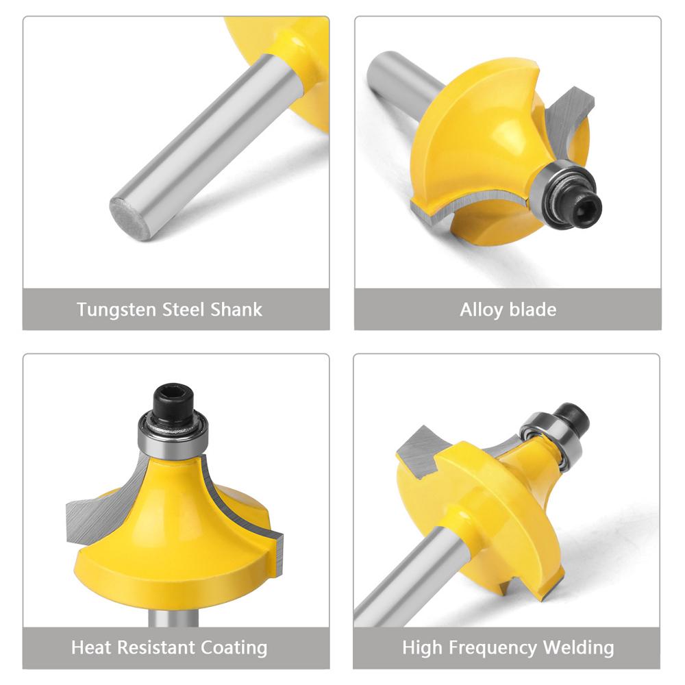 12 шт., деревообрабатывающий фрезерный станок с хвостовиком 14 дюймов, фреза для фаски, долбежный станок
