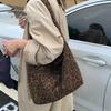 Модная сумка-тоут большой вместимости с леопардовым принтом, новая женская осенняя ретро-рабочая сумка-шоппер на плечо
