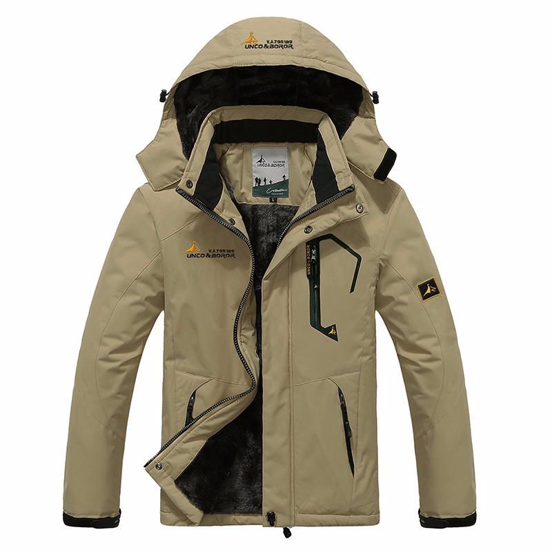 Men Winter Thicken Parka Liner Jacket Men Windbreaker Warm Cotton Parka Coat