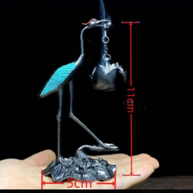 Креативная подвесная благовонница в виде журавля и лотоса - Дзен, чайная церемония, домашний декор.