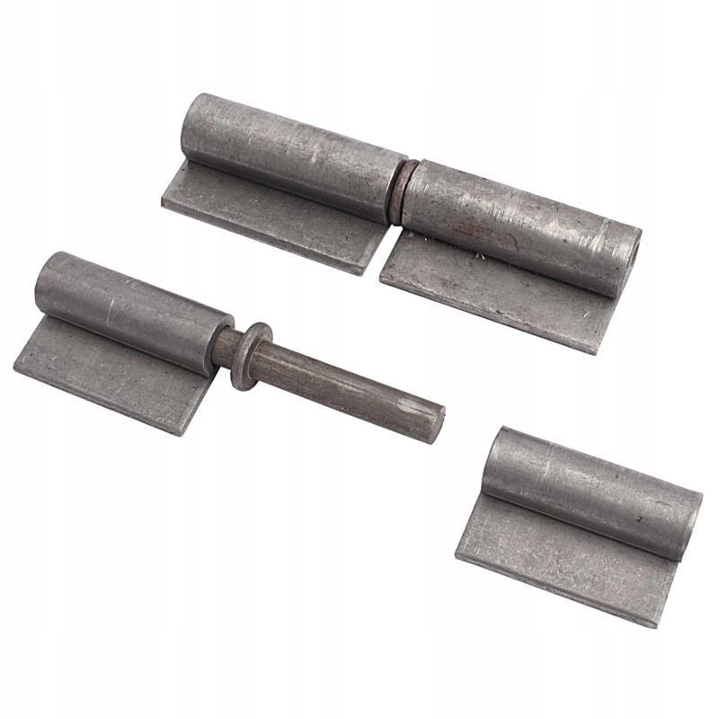 Black hinge with welding wings 80x30x3x8mm