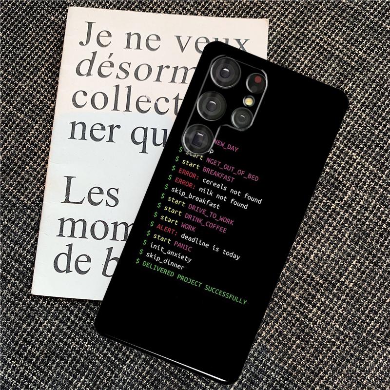 Programming Languages Case For Samsung Galaxy S25 Ultra S20 S21 S22 S23 S24 Ultra S9 S10 Plus S24 FE Back Cover