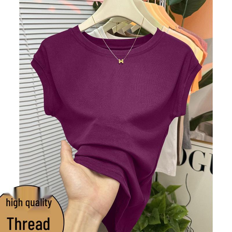 Stylish Women's Summer Cap Sleeve Slim Fit Top
