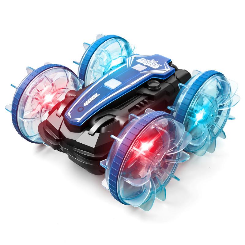 2.4G Amphibious All-Terrain Off-Road Vehicle Double-Sided Stunt Car Four-Wheel Drive Gesture Remote Control Children'S Toy Car