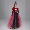 Halloween Horror Night In Wonderland Queen of Hearts Momentum Queen Sexy Party Costume Court Dress Dress