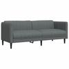 3 Seater Sofa in Dark Gray Fabric