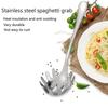 Long Handle Pasta Scoop Stainless Steel Vermicelli Spoon Colander Noodle Strainer  Kitchen