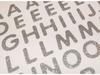 66 Stickers - Alphabet - Silver Glitter