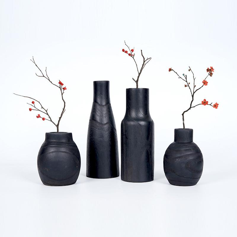 1 шт. деревянная ваза, кашпо, прочный искусственный цветочный горшок, настенный декор для гостиной