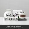 DH Portable Ceramic Panda Travel Tea Set