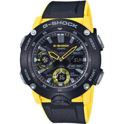 G-SHOCK GA-2000-1A9JF [Carbon Core Guard Basic Carbon Core Guard Series Black/ Yellow] Круглый