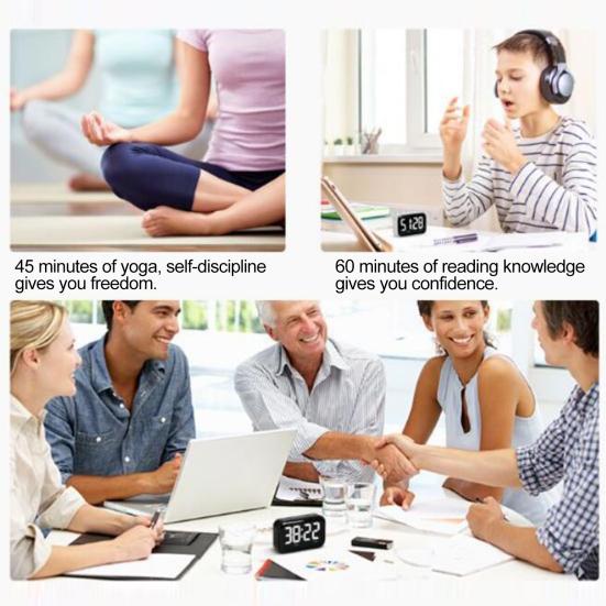 Кухонный таймер, цифровой светодиодный дисплей, 2 яркости, 3 объема, магнитный таймер обратного отсчета на 100 минут для приготовления пищи в классе