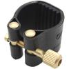 Andoer Alto Saxophone Ligature Fastener Compact Durable Artificial Leather for Alto Saxophone Rubber Mouthpiece