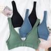 Threaded Camisole One-piece Triangle Cup Bra Sports Bras Ladies Sexy Sling Tube Top Free Size
