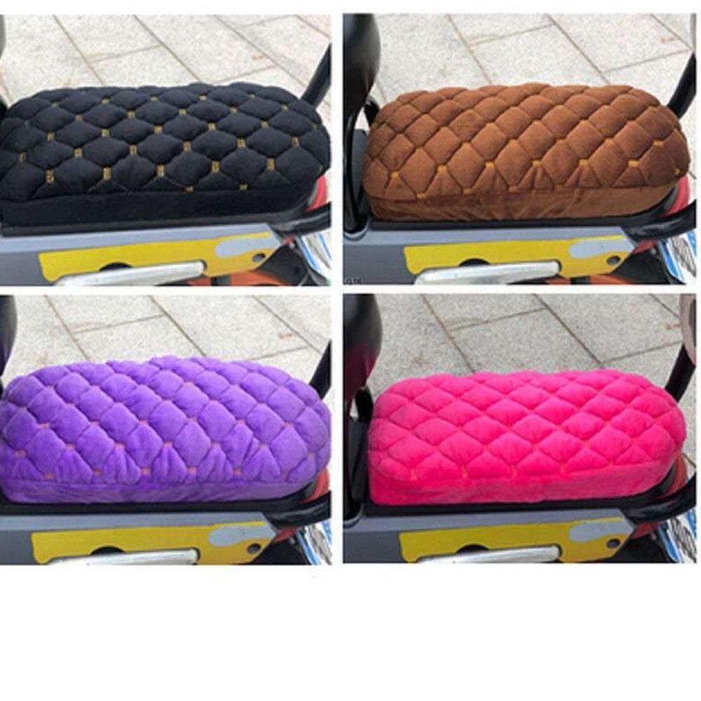 Розовый/Черный Чехол для сиденья электровелосипеда Утолщенный Универсальный чехол для сиденья велосипеда Чехлы для сиденья электровелосипеда Теплый