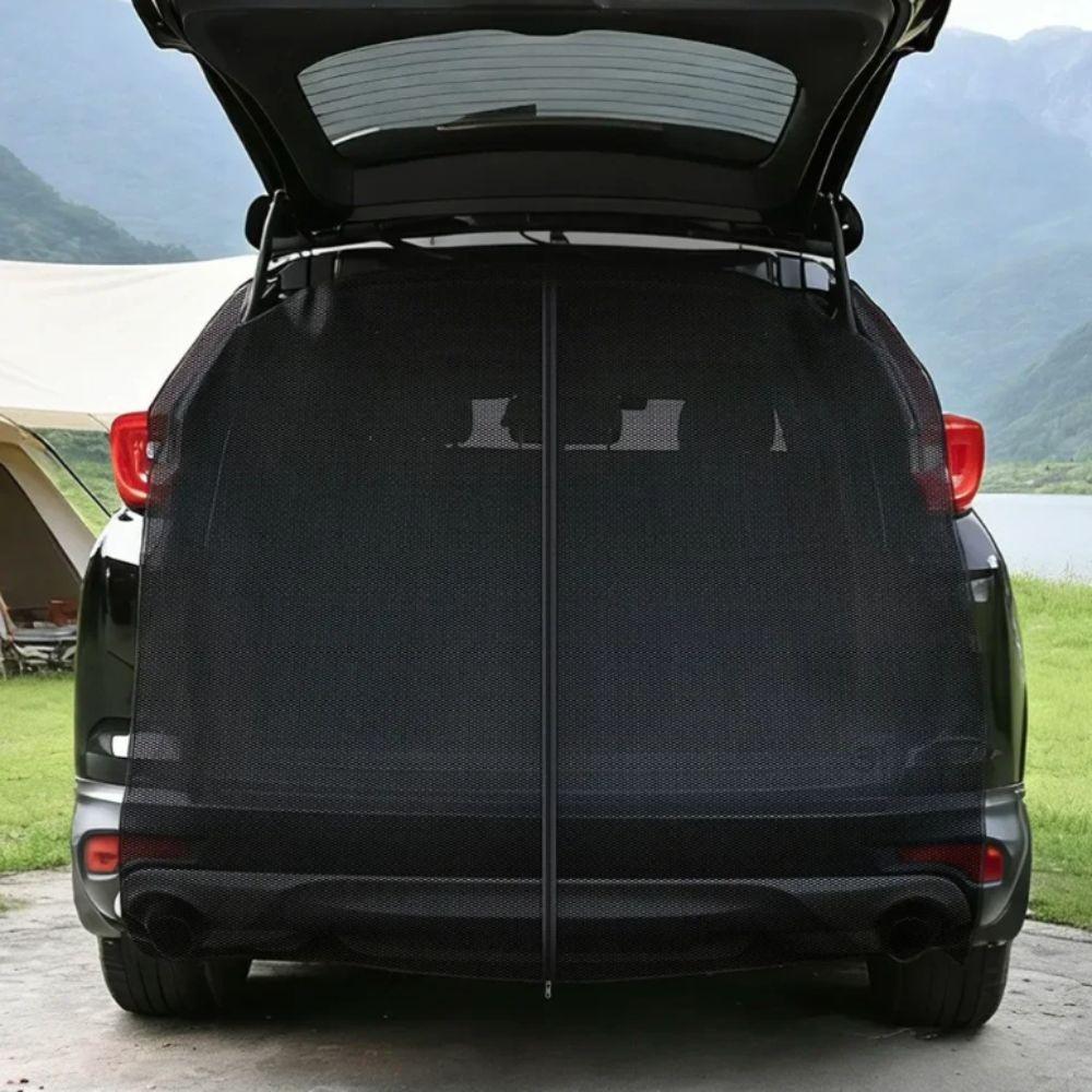 Sunshade SUV Tailgate Mesh Screen Ventilated SUV Tailgate Privacy Curtains Summer