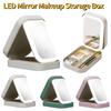 Cosmetics Storage Box Large-Capacity Cosmetic Case Organizer Organizer 3 Color Dimmable Makeup Travel Case with LED Light Mirror