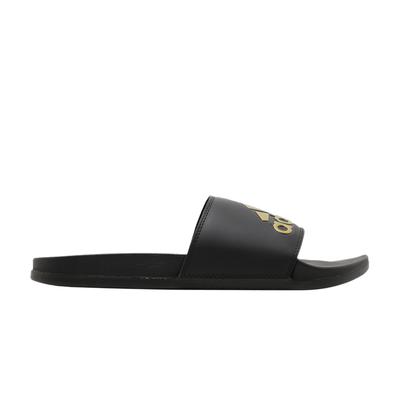 Шлепанцы Adilette Comfort 'Черный Золотой Металлик'