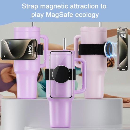 Магнитный держатель для телефона с прочным магнитным захватом для Magsafe, регулируемый бандаж, спортивные фитнес-бутылки