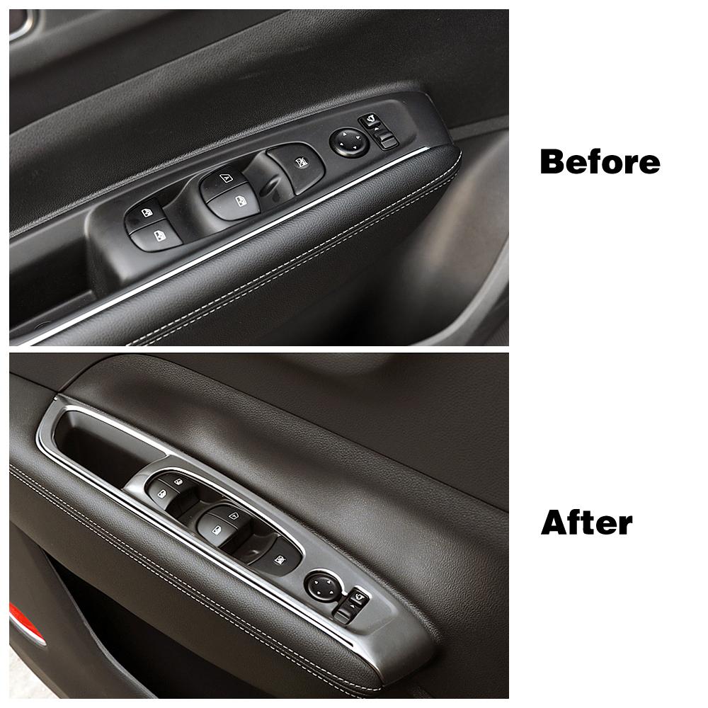 Для Renault Koleos 2017-Стайлинг автомобиля из нержавеющей стали, внутренняя формовка, рамка, накладка, матовая серебряная наклейка для Samsung