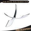 2Pcs Chrome Car Rearview Mirror Side Mirror Anti-Scratch Trim Sticker Cover Strip for Ford Ecosport 2013 -