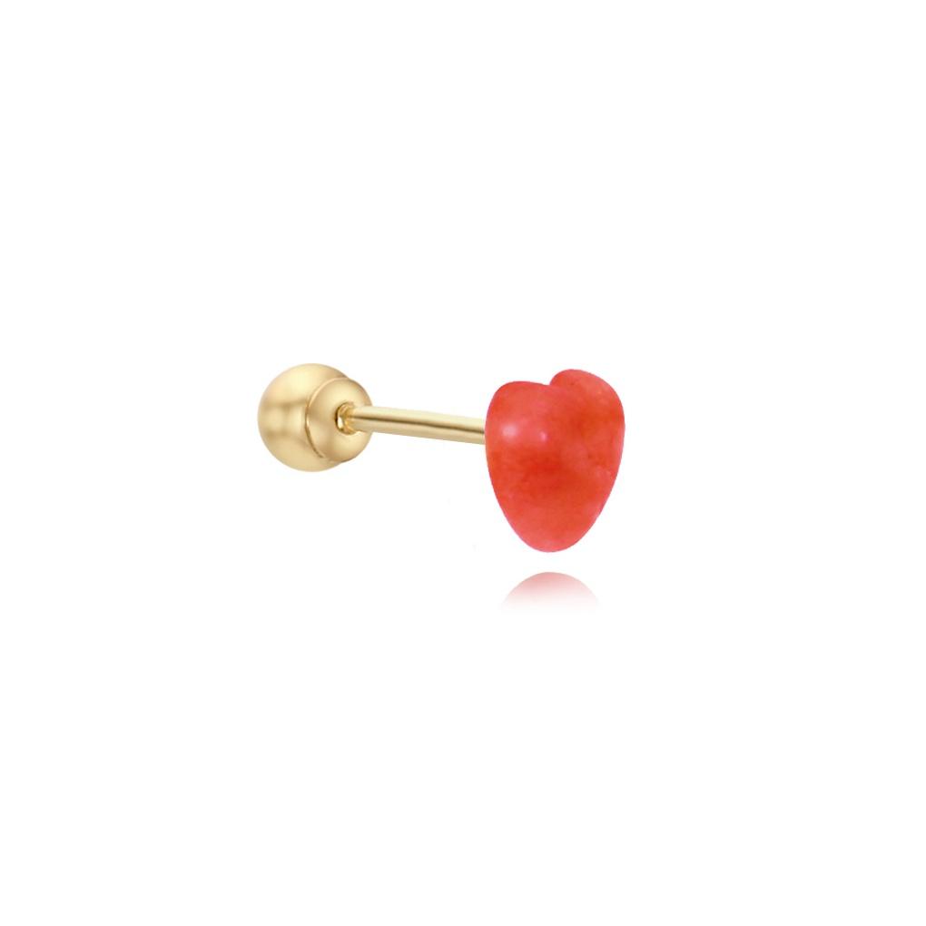 LLOYD Red Onyx Heart 10k Piercing LPTN3017T