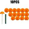 Artificial Marigold Flowers with Stems Orange Artificial Flowers for Home Decor Marigold Garland Day of The Dead Decor