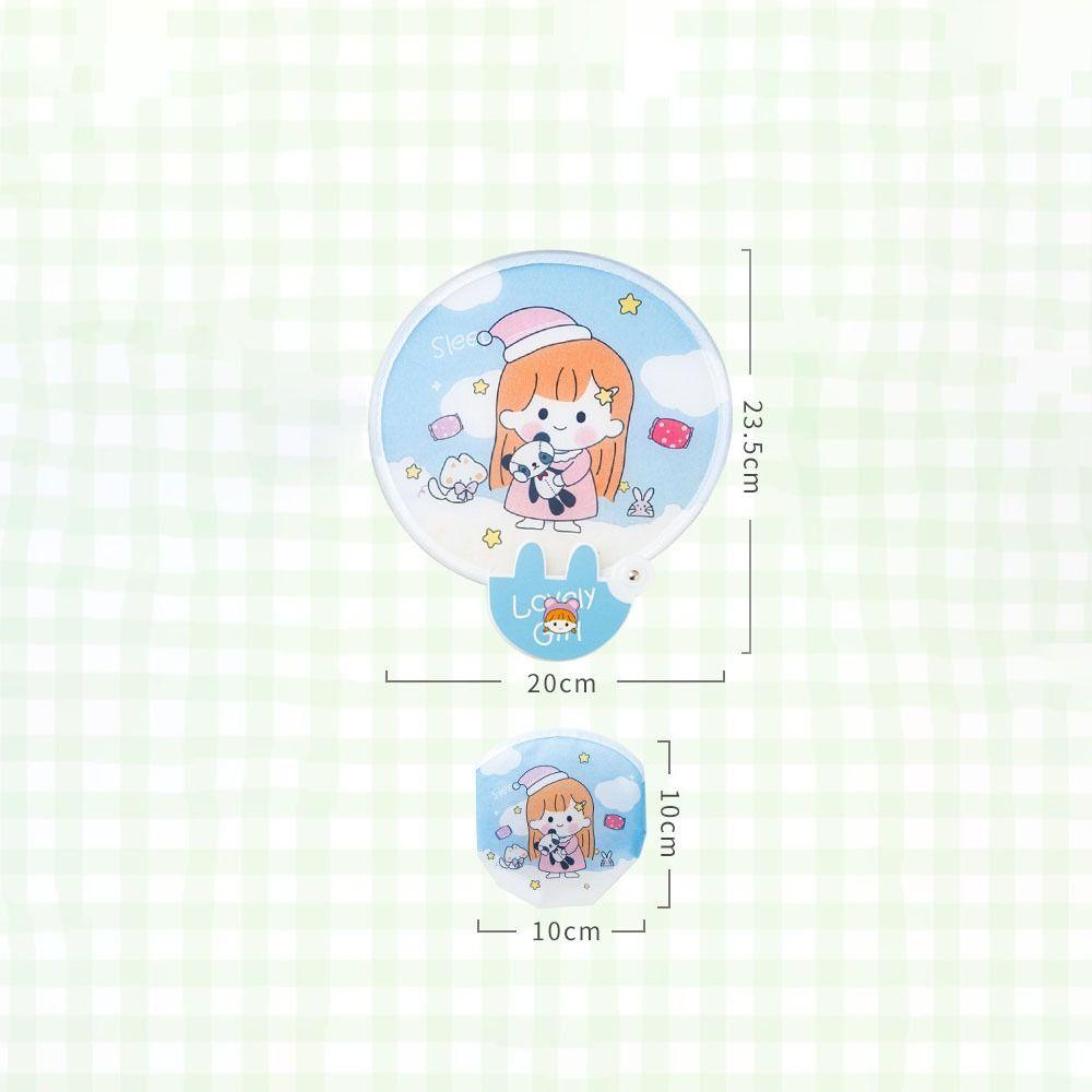 Пляжный газон Ручной веер Детский маленький веер Карманный маленький круглый веер Мини складной веер