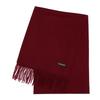 Buyer Wool and Cashmere Sustainable Scarf and and Wool and Cashmere Solid Check [Women's Men's] Women's Men's Scarf, (Burgundy) NW30-N15340