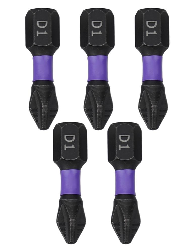 5pcs Batch Head Alloy Steel Black Magnetic Non-slip