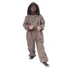 Cotton Zippered Protective Beekeeping Suit with Hooded Veil Beekeeper Clothing