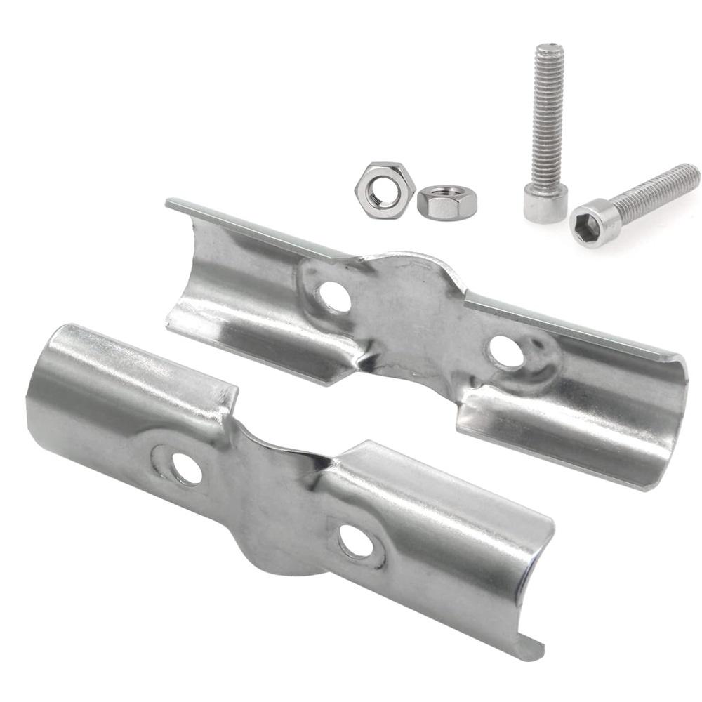 6 комплектов Т-образных зажимов, нержавеющая сталь, серебристый, трубные зажимы, внешний диаметр 1", 25 мм