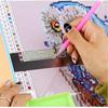 DIY Diamond Painting Cross Stitch Tools Ruler Drawing Square Round Diamond Embroidery Accessory Stainless Steel Embroidery Ruler