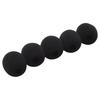 GONKISS Microphone Sponge Windscreen for Lapel Microphones, Large Speakers, 5-Piece Set, Black