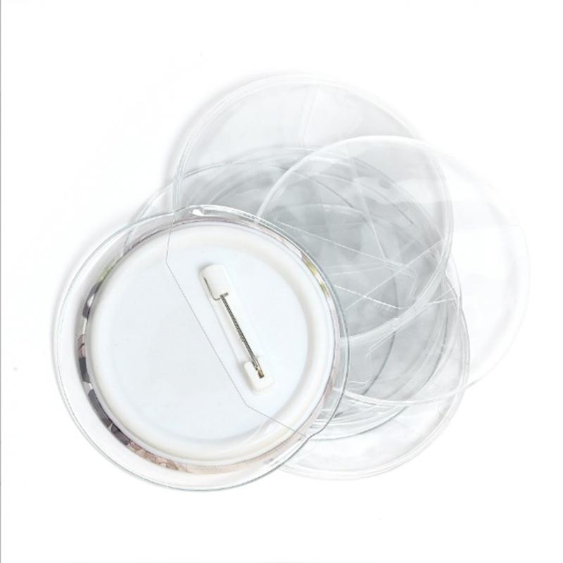 10 шт., чехол для хранения значков, украшение для значков, круглый чехол для коллекционных игрушек, защитный чехол для значков, аниме, 2 размера