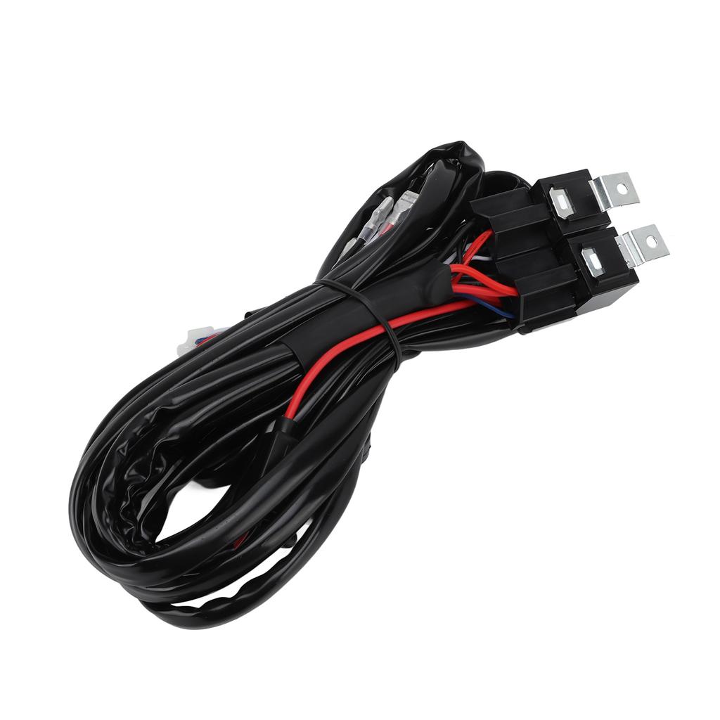 Жгут проводов для дальнего/ближнего света, реле-переключатель для светодиодной рабочей фары, длина 200 см для внедорожных мотоциклов, пикапов