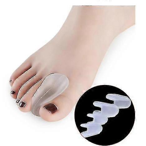 Toe Separators For Bunions - Gel Overlapping Toe Spacers - - Flared Design Silica Gel Toe Straighteners, Bunion Corrector For Pain Relief ,prevent Co