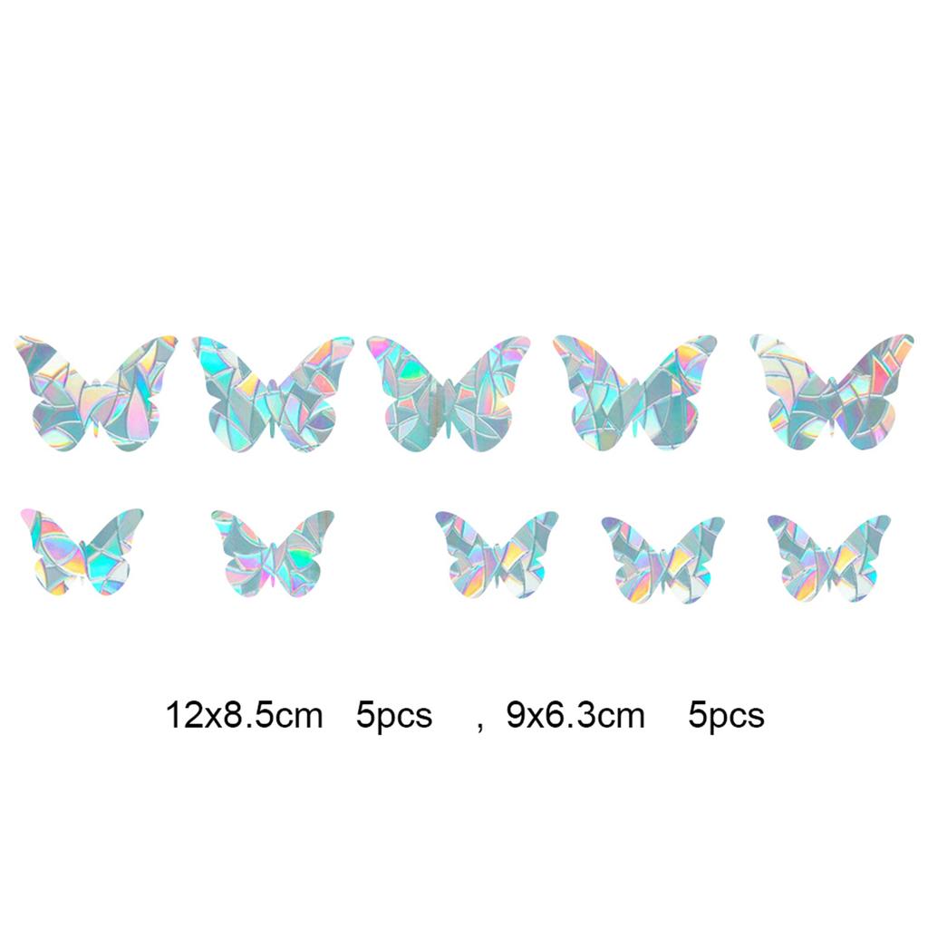 DIY Home Bedroom Rainbow Effect Prisms Window Stickers Butterfly/Star/Heart/Cat PVC Glass Decals