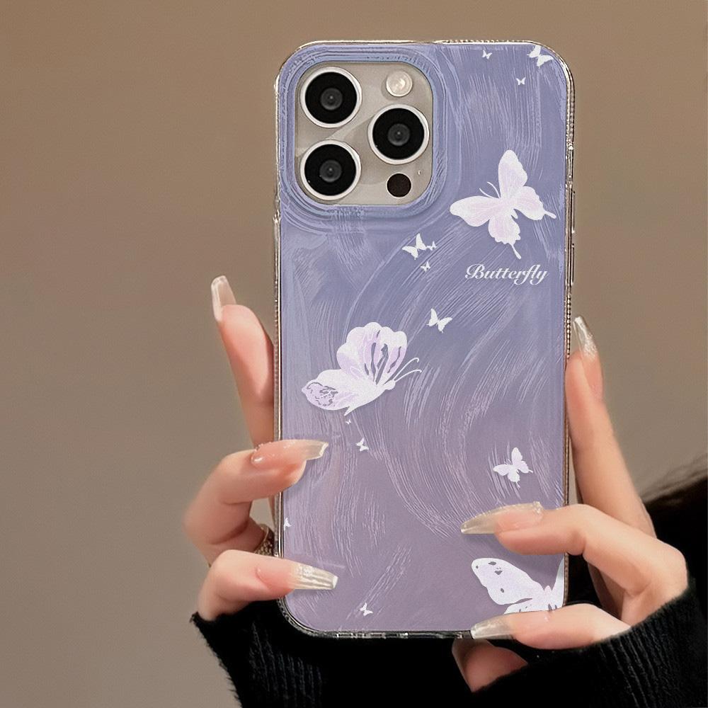 Чехол для телефона Feather Luster для Samsung A53 A14 A33 A12 A32 S24 S23 Plus S20 S21 FE для iPhone 17 15 16 13 Pro 17 16 Pro Max Чехол для телефона с бабочкой и бантом